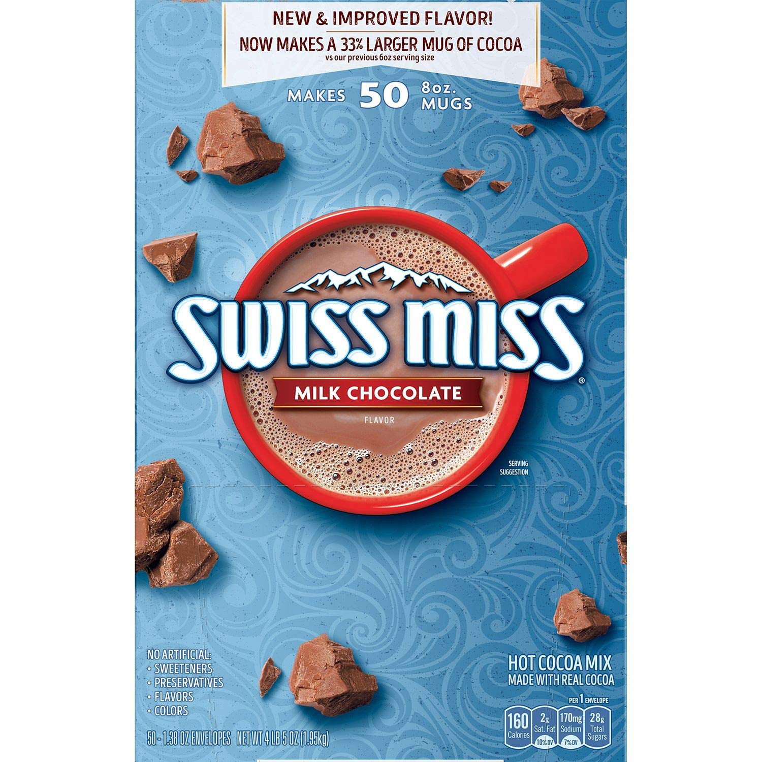 Swiss Miss milk chocolate 1.38oz - Bột Socola pha sẵn thơm ngon