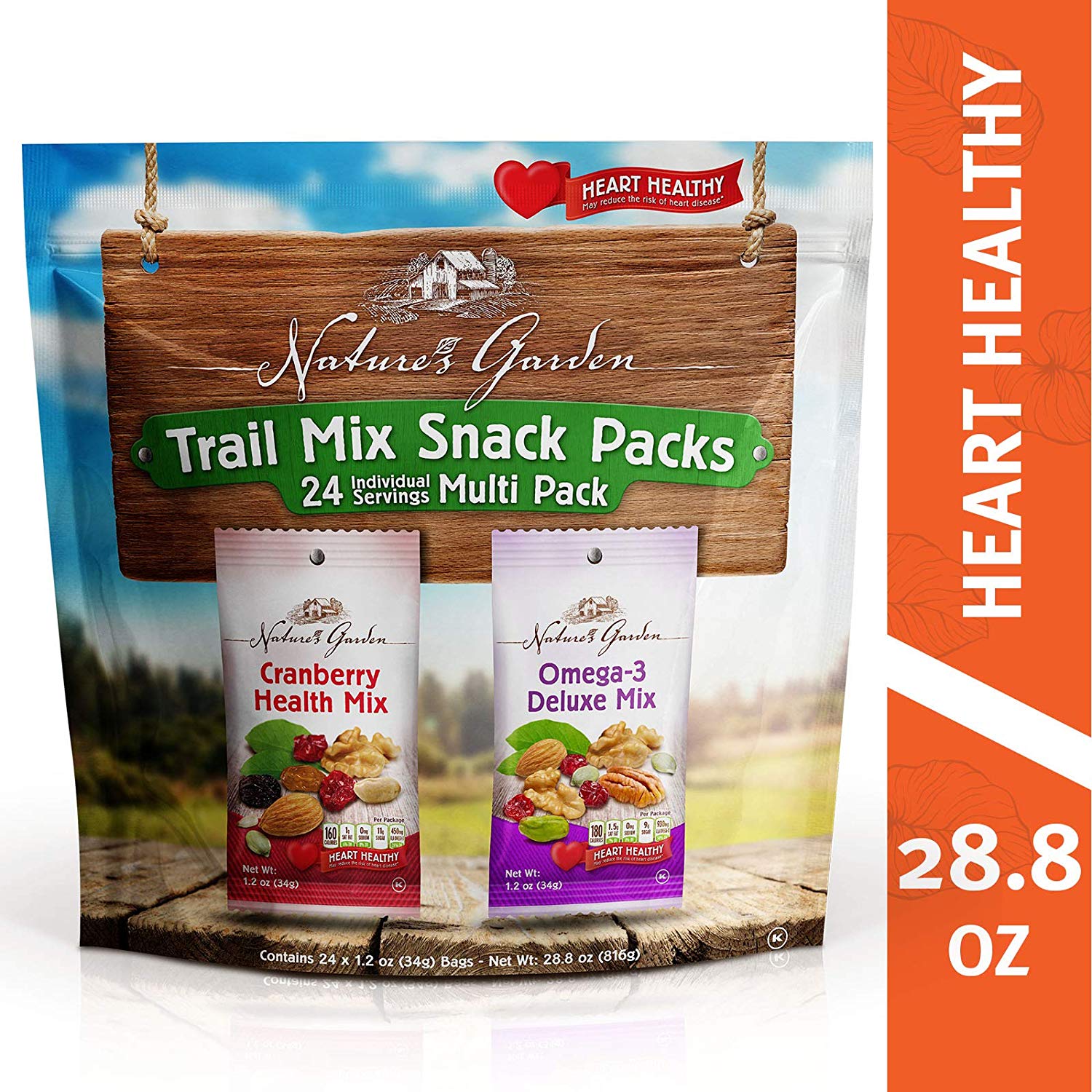 Nature Garden Trail Mix Snack Pack - Hỗn hợp hạt trái cây khô