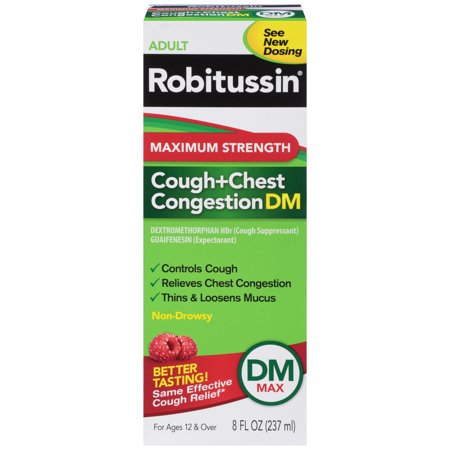 Adult Robitussin - Siro trị ho long đàm, giảm đau ngực cho 12 tuổi trở lên