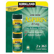 Thuốc Aspirin 81mg kirkland giảm đau chống viêm, chống đông máu, nhồi máu cơ tim