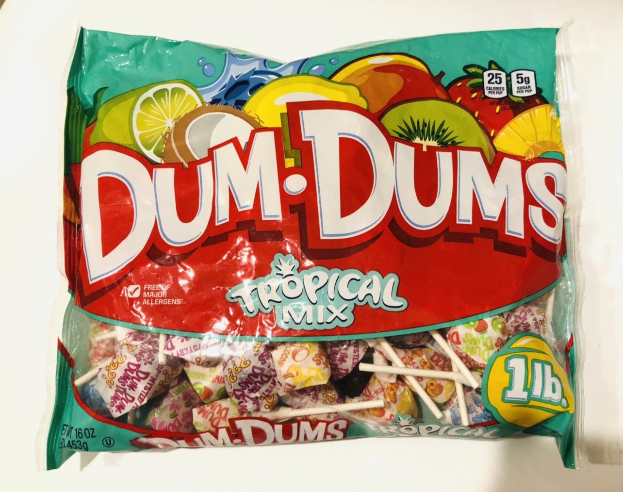 Dum Dums original Pop - Kẹo mút vị trái cây