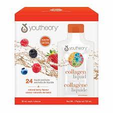 Youtheory Collagen Liquid for Hair Skin and Nails Hộp 30 Gói - Dưỡng da, tóc, móng