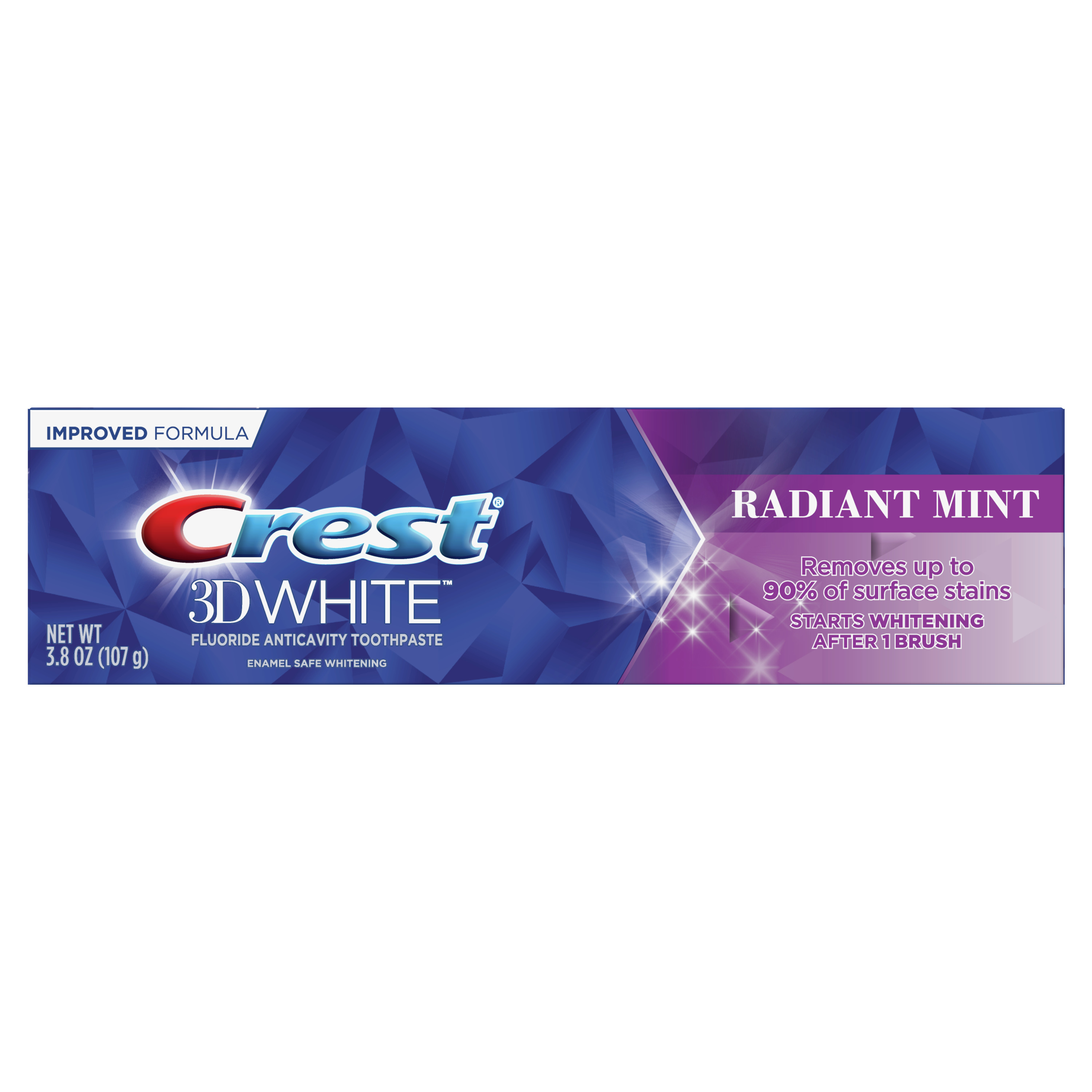 Crest 3D White, Whitening Toothpaste Radiant Mint 107g - làm trắng răng sau 1 lần dùng