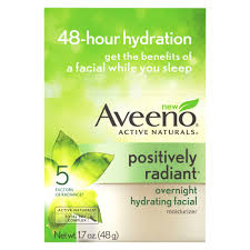 Aveeno POSITIVELY RADIANT Overnight Hydrating Facial Moisturizer