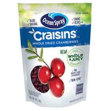 Nam việt quất sấy khô Ocean Spray Craisins Whole Dried Cranberries 1.8kg