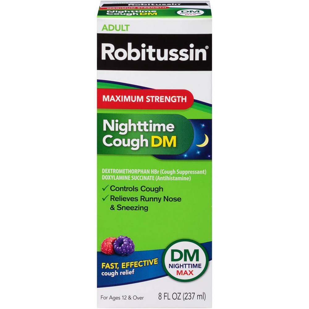 Robitussin Cough - Siro giảm ho, hắt xì sổ mũi ban đêm