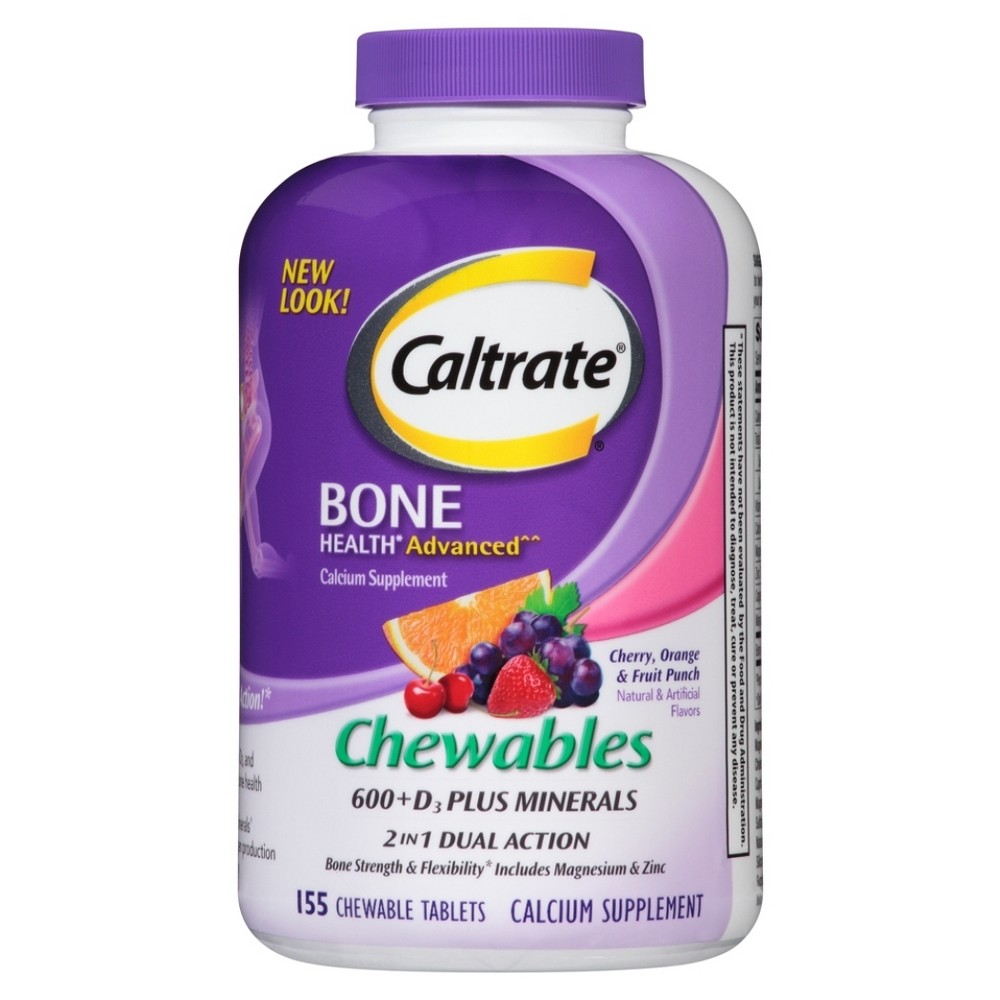 Caltrade bone D3 mineral 155 chewable tablets - Viên nhai bổ xung canxi, chắt kẽm tốt cho xương