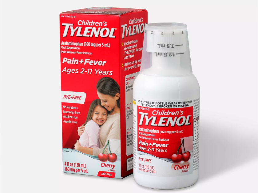 Siro cảm sốt trẻ em 2-11t Tylenol vị Cherry - Children's Tylenol Oral Suspension