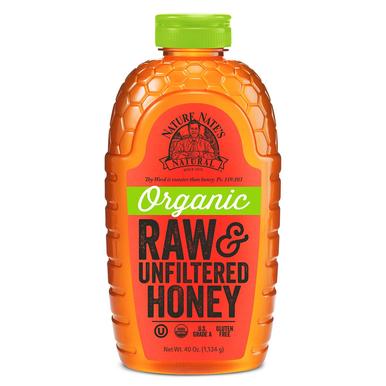 Nature Nate's Organic Raw unfiltered honey - Mật ong hữu cơ nguyên chất