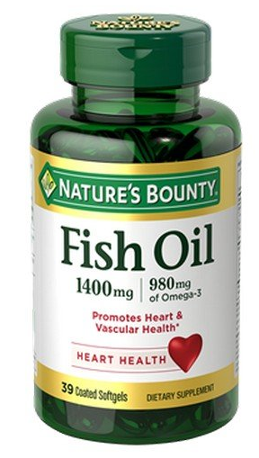 Nature's Bounty Fish Oil 1400mg - Dầu cá cao cấp, hàm lượng cao, không mùi 130 viên