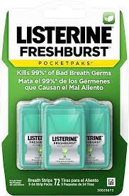 Vỉ ngậm thơm miệng Listerine Freshbust thơm mát (xanh lá)