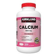 Kirkland Calcium+ D3 500ct - Thuốc bổ sung Calcium,D3 giúp xương, răng chắc khỏe