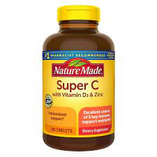 Super C Nature Made Immune Complex Vitamin D3 & Zinc  200 viên