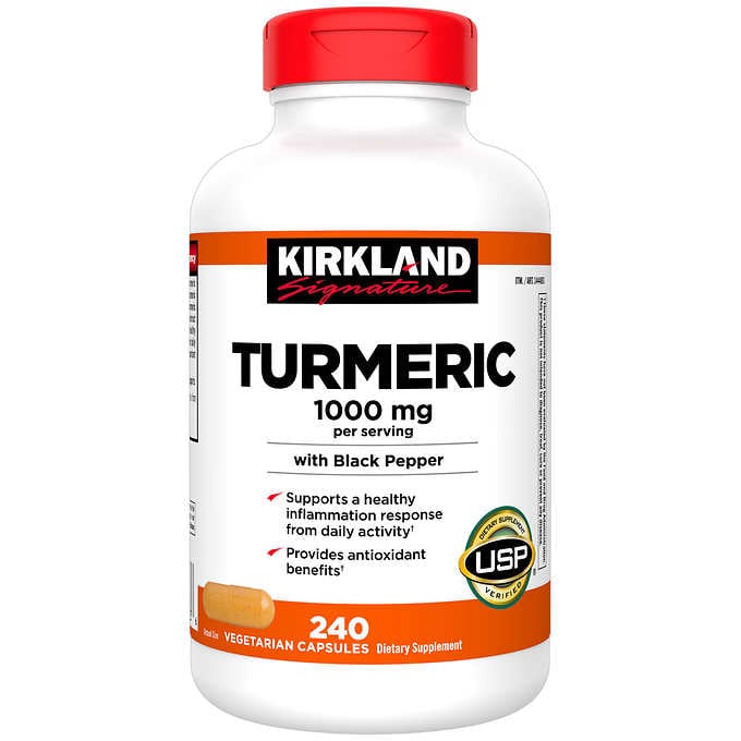 Tumeric Curcumin 1000mg Kirkland - Tinh chất nghệ hàm lượng cao cấp 240 viên