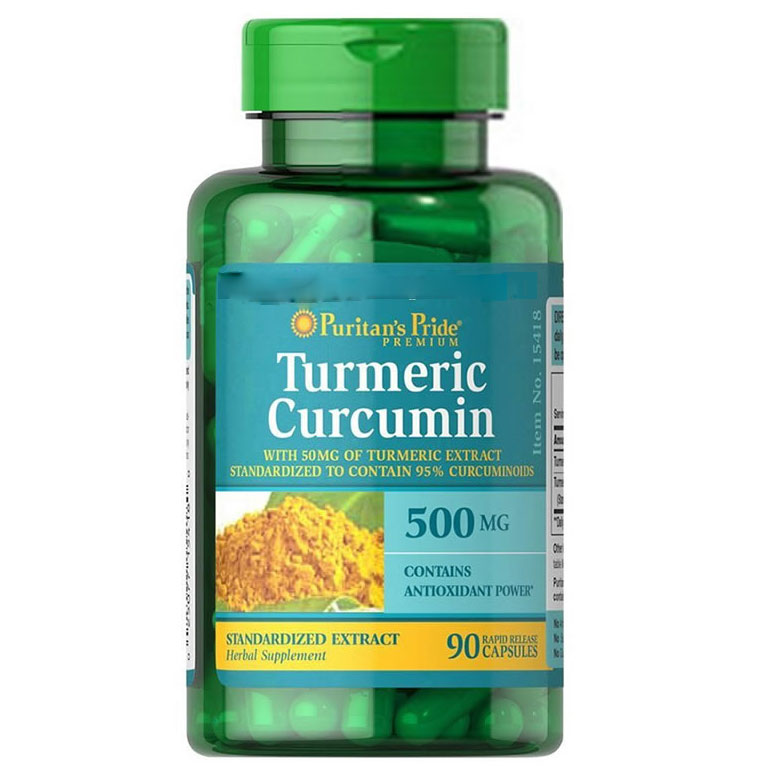 Viên uống tinh bột nghệ Turmeric Curcumin Puritan's Pride 500mg -  180 viên