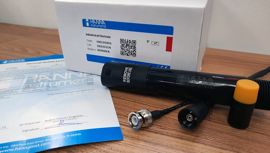 Điện cực đo pH online Hanna HI 6100805, 0.00-14 pH, BNC, 5m