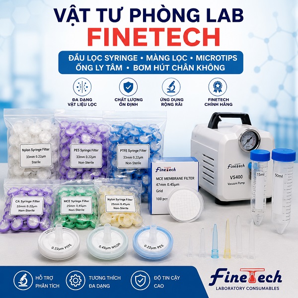 Vật tư phòng thí nghiệm Finetech chính hãng cho HPLC