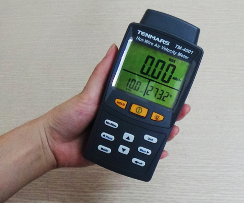 Máy đo tốc độ gió, nhiệt độ và lưu lượng trong đường ống TM-4001 Tenmars – Đài Loan