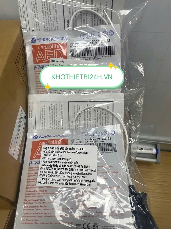 miếng dán/điện cực AED của hãng Nihon Kohden