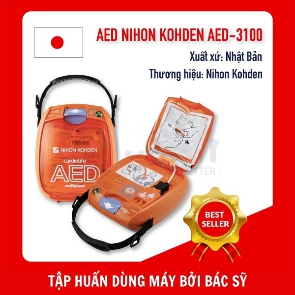 Máy sốc tim tự động AED 3100 Nihon Kohden