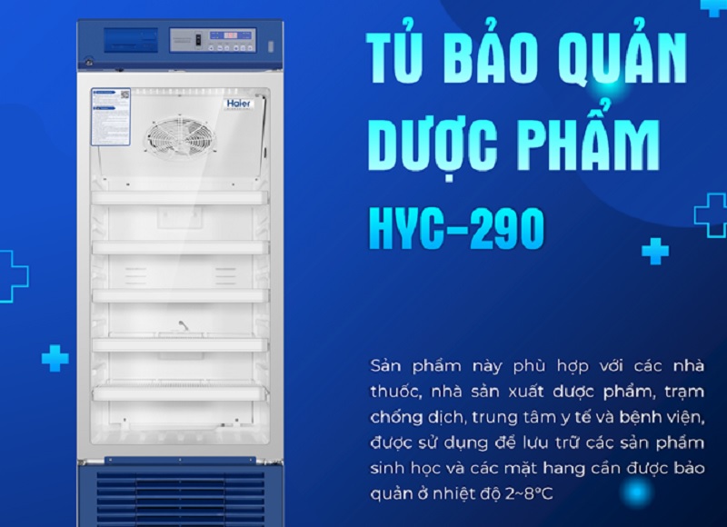 Tủ lạnh bảo quản dược phẩm HAIER HYC-290