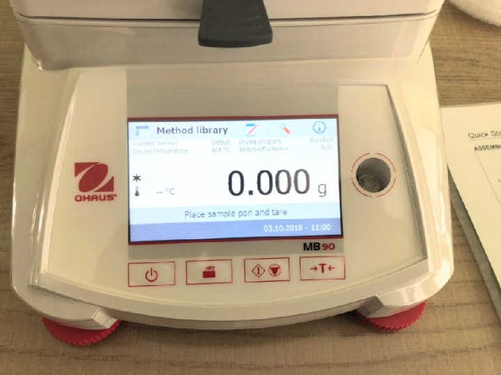 Cân xác định độ ẩm Model OHAUS MB90