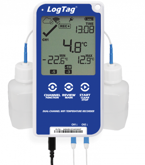 Máy ghi dữ liệu WiFi LCD hai kênh đa năng UTRED30-Wifi (DC)