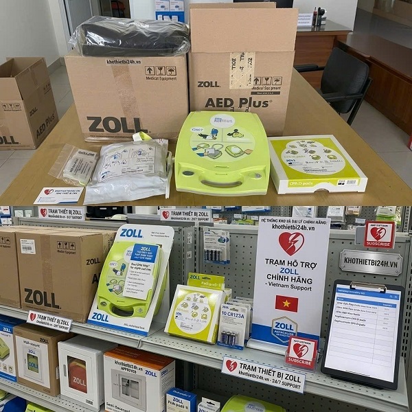 máy sốc tim tự động Zoll AED Plus