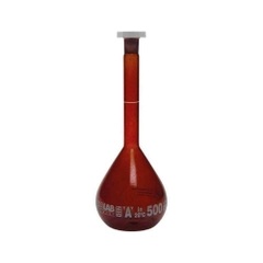 Bình định mức nâu Class A 25ml, NS 12/21 014.01.026 Isolab