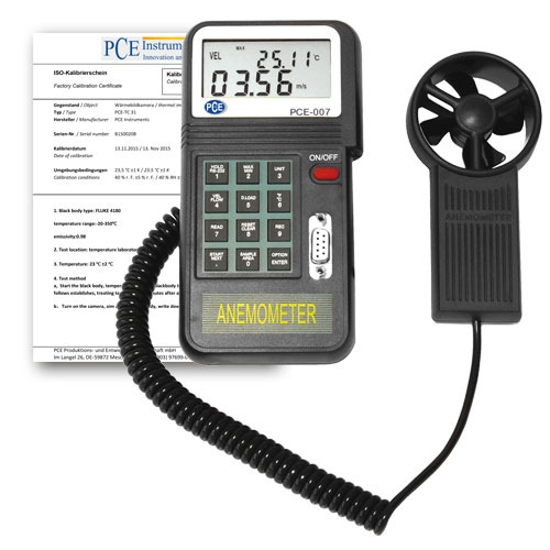 Máy đo tốc độ gió PCE 007-ICA (0 -45.0 m/s)