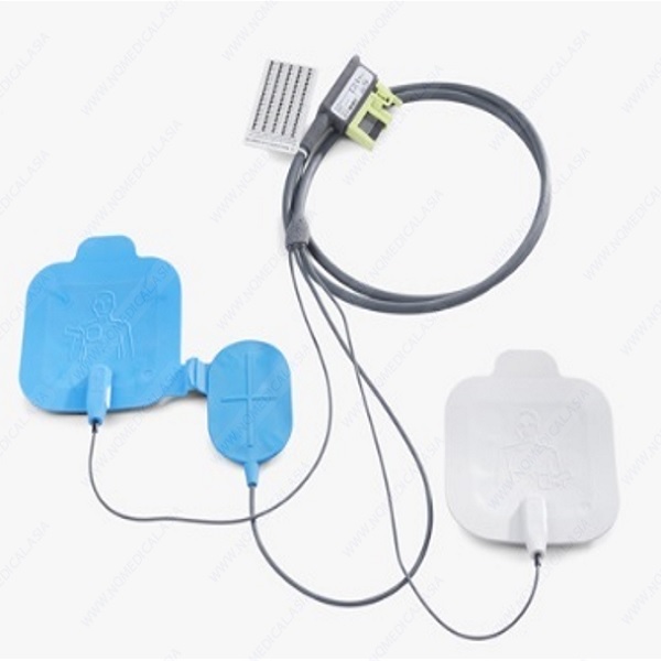 8900-000310 Cáp kết nối điện cực có thể tái sử dụng (Durapadz) dùng cho Máy phá rung tim tạo nhịp ngoài M2 - ZOLL Mỹ