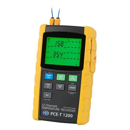 Thiết bị đo, ghi nhiệt độ đa kênh PCE T 1200 (12 CH)
