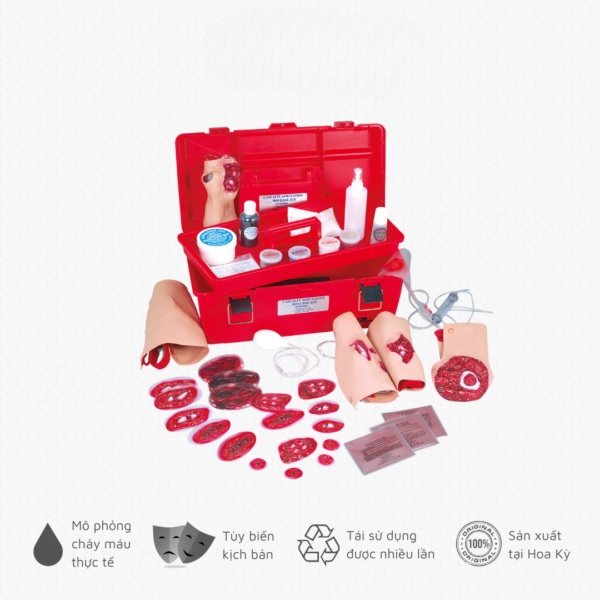 Bộ mô phỏng chấn thương Nasco Advanced Casualty Simulation Kit 1005709