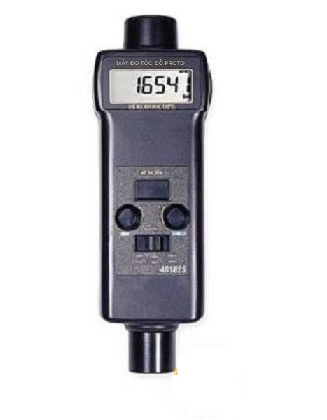 Máy đo tốc độ vòng quay không tiếp xúc, đèn chớp PCE T259
