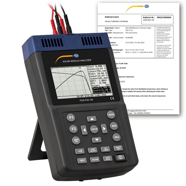 Máy đo quang điện PCE PVA 100-ICA (0~60V; 0,01~10 A; chứng chỉ ISO)