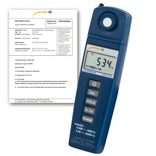Máy đo cường độ ánh sáng PCE 170 A-ICA (0-40,000 Lux)