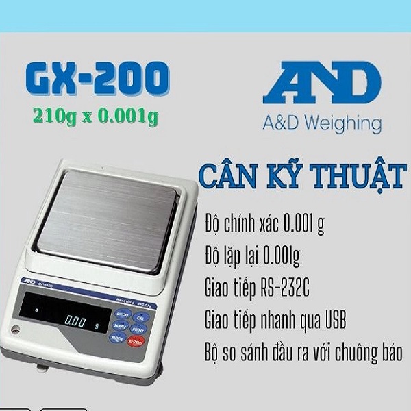 Cân 3 số lẻ chuẩn nội, MODEL GX-200