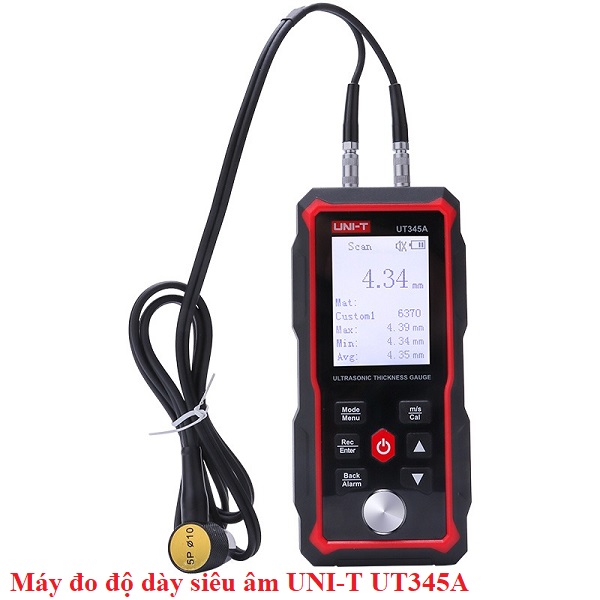 Máy đo độ dày siêu âm UNI-T UT345A (1-300mm)