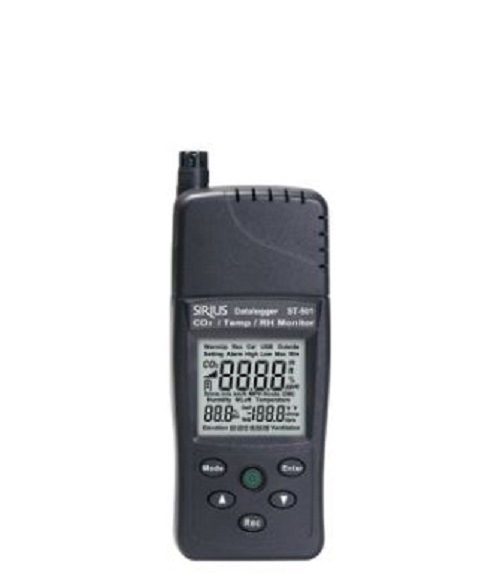 Máy đo CO2, Nhiệt độ, Độ ẩm Tenmars ST-501 – Đa năng, Chính xác, Lưu trữ lớn