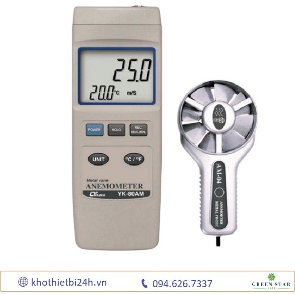 Máy đo tốc độ gió LUTRON YK-80AM
