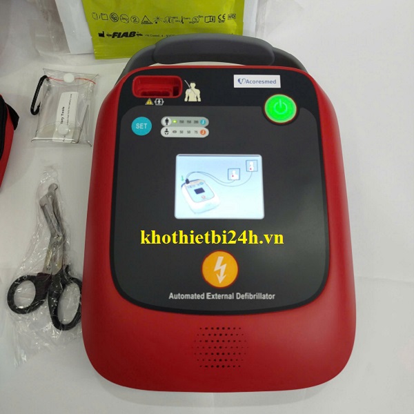 Máy khử rung tim/phá rung tim tự động (AED) Model: A112 Hãng Acoresmed - Trung Quốc / Phân khúc giá rẻ (dưới 40 triệu)