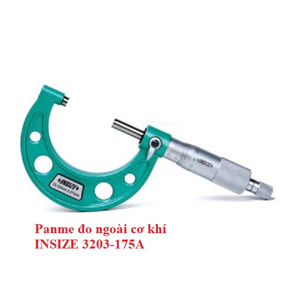 Panme đo ngoài cơ khí INSIZE 3203-175A (150-175mm, độ chia 0.01mm)