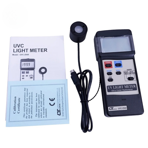 Thiết bị đo ánh sáng bức xạ UV Lutron UVC-254A (19.99 mW/cm^2)