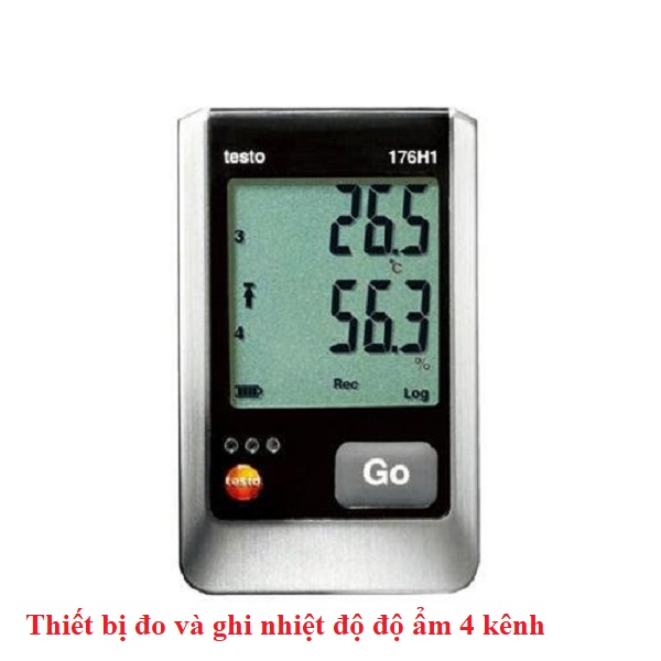 Thiết bị đo và ghi nhiệt độ độ ẩm 4 kênh Testo 176 H1