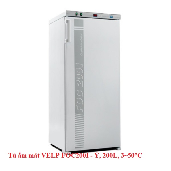 Tủ ấm mát VELP FOC200I - Ý, 200L, 3~50°C