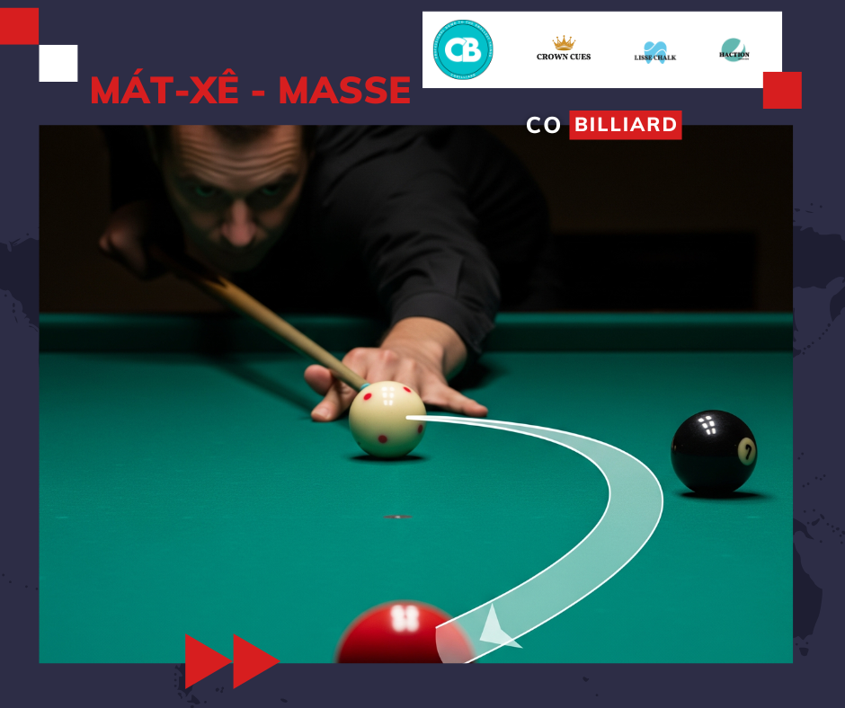 KỸ THUẬT MASSÉ – LÀM CONG BI NHƯ ẢO THUẬT