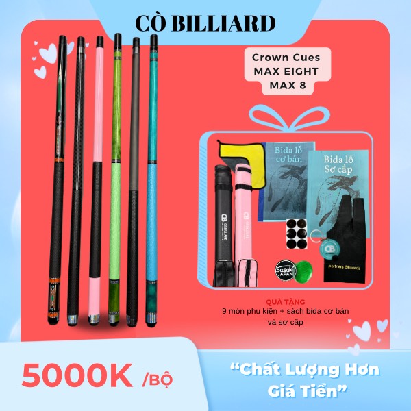(BEST SELLER) CROWN CUES MAX EIGHT ( max8 )