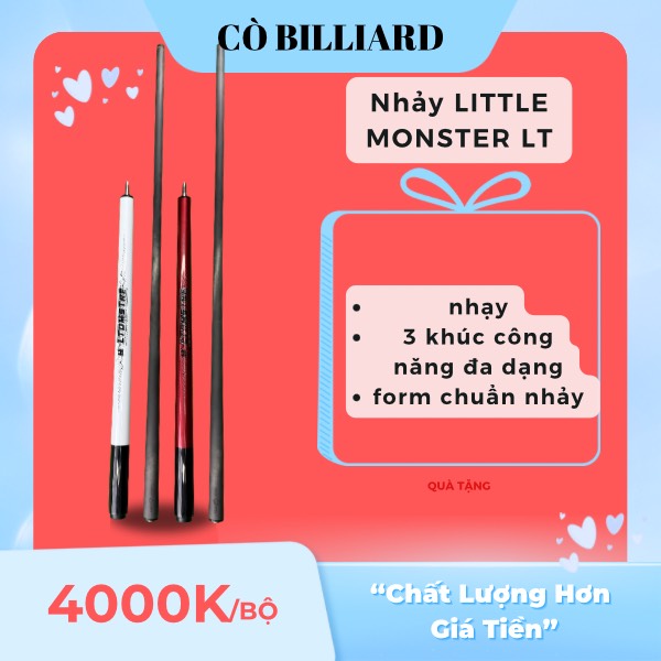 Cơ Bida nhảy 3 khúc litter monster LT