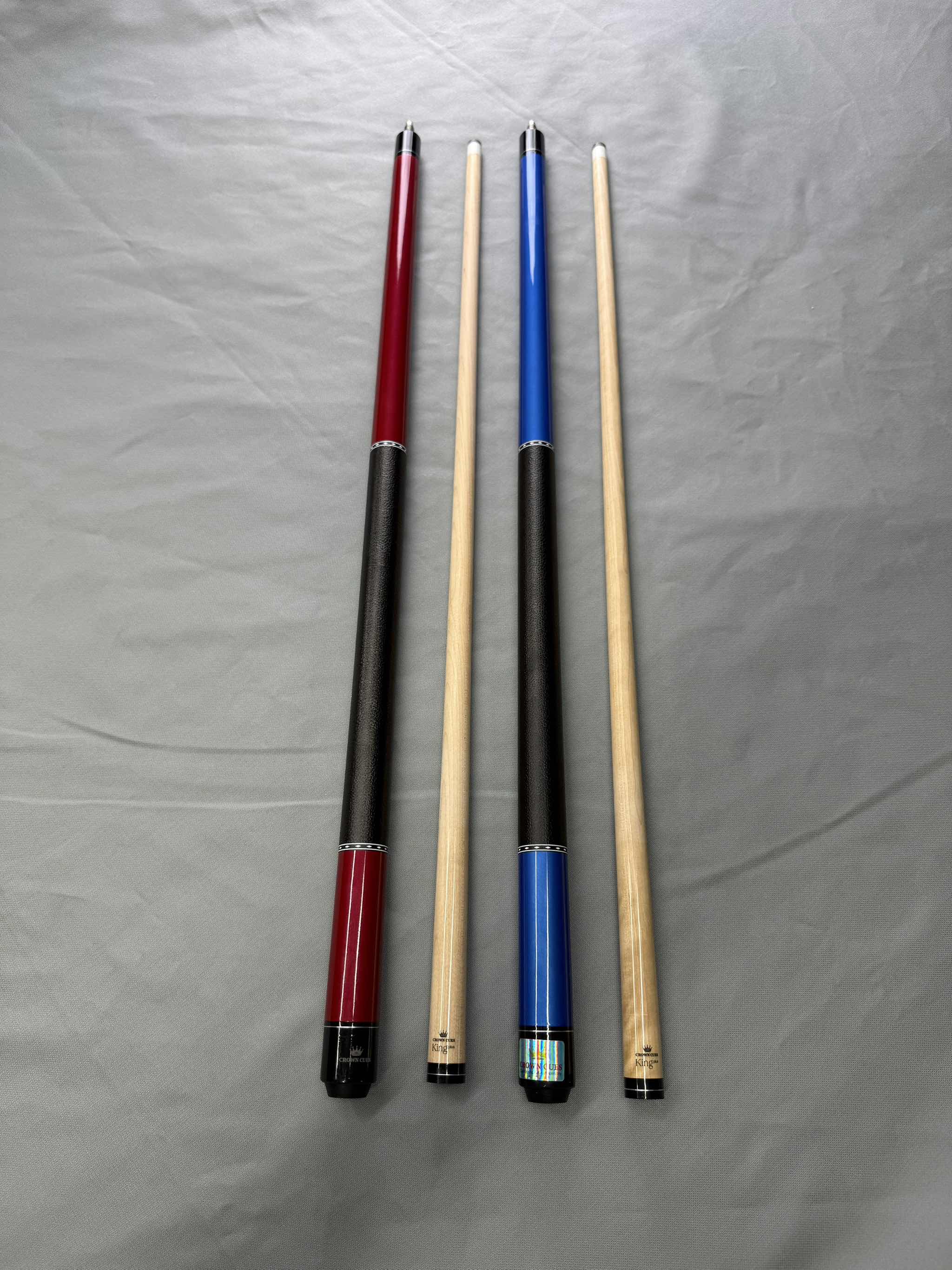 Cơ bida lỗ Crown cues Mộc ( tặng kèm 9 món phụ kiện và sách bida cơ bản ) ( độc quyền tại CÒ BILLIARD )