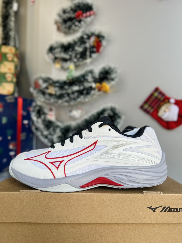 Giày cầu lông Mizuno Thunder Blade Z - Trắng Đỏ